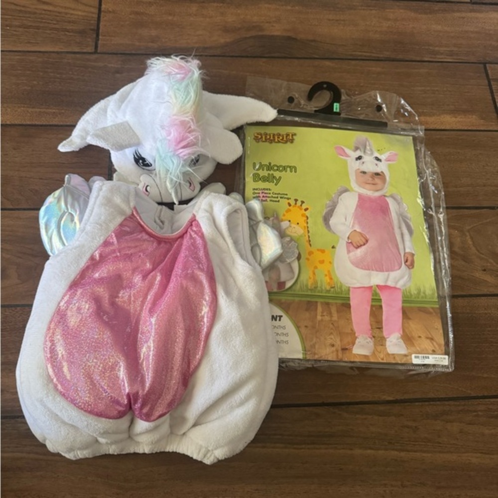 Unicorn Belly Kids Halloween Costume plush size 12-18M